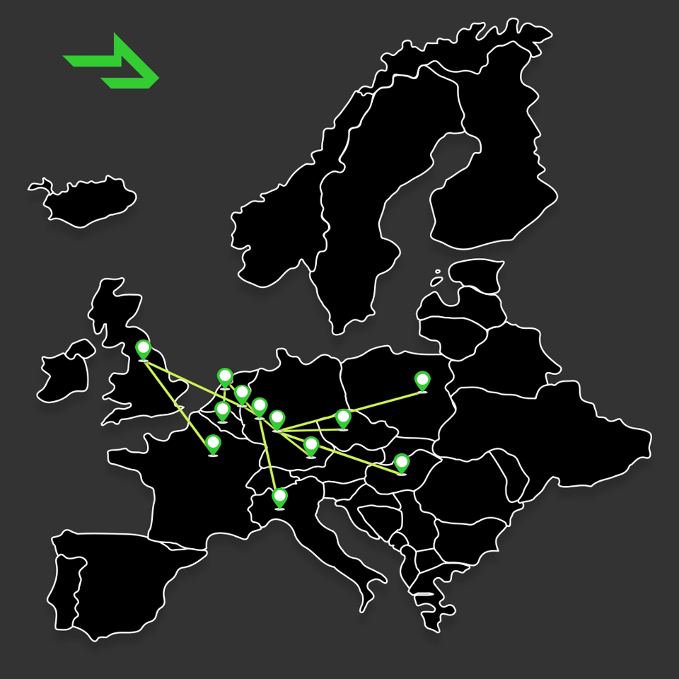 Coyote - Sieć europejska - Coyote Logistics