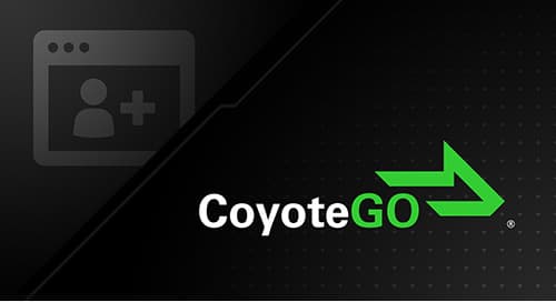 CoyoteGO dla załadowców - rozdział 1 rejestracja na platformie - Coyote Logistics
