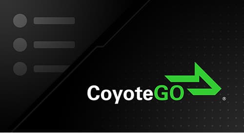 CoyoteGO dla załadowców - rozdział 2: Jak korzystać z pulpitu nawigacyjnego - Coyote Logistics
